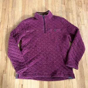 Eddie Bauer Quilted Snap T Pullover!